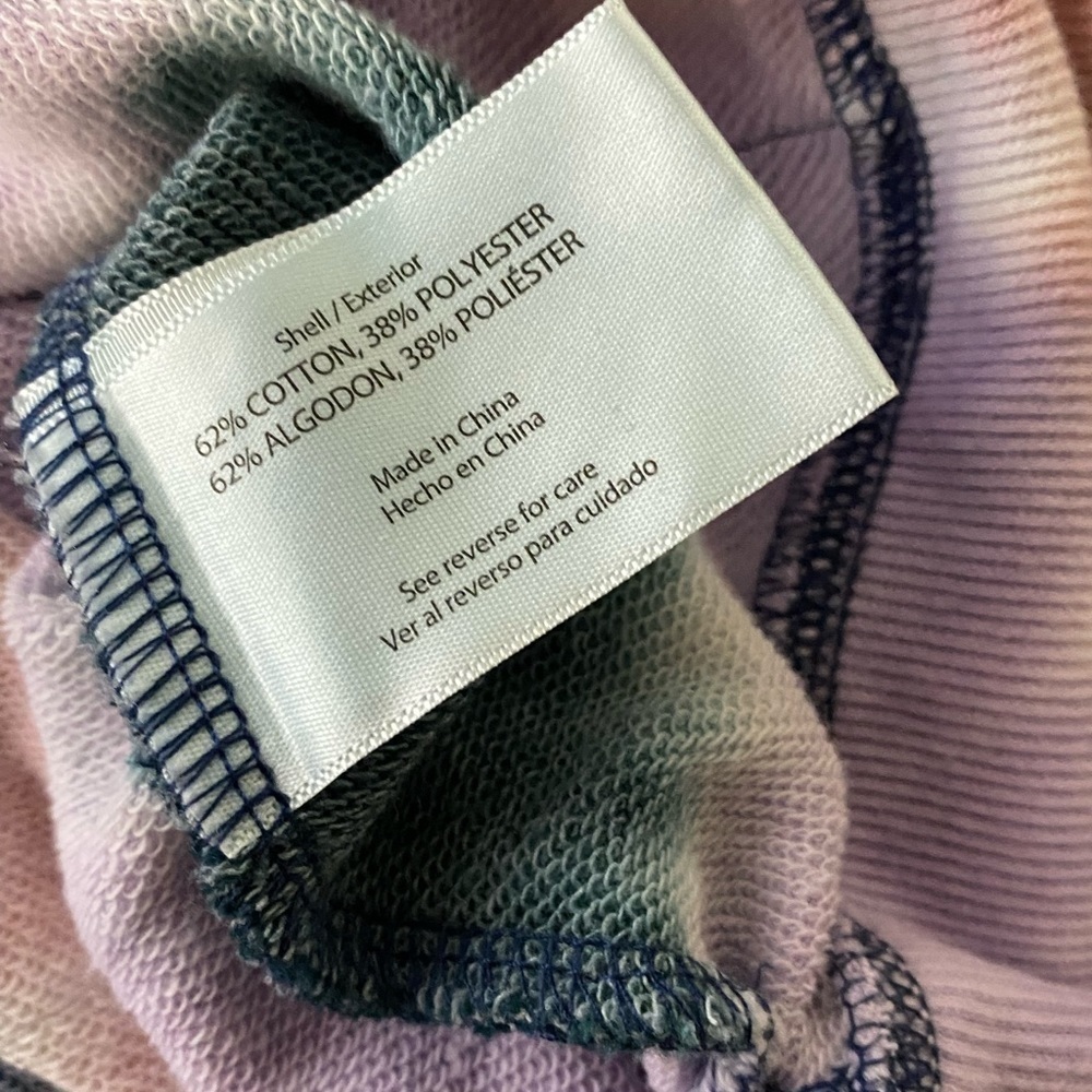 Wildfox Hadley Long Sleeve Tie-Dye Hoodie Sweatshirt NWT S - Picture 5 of 6
